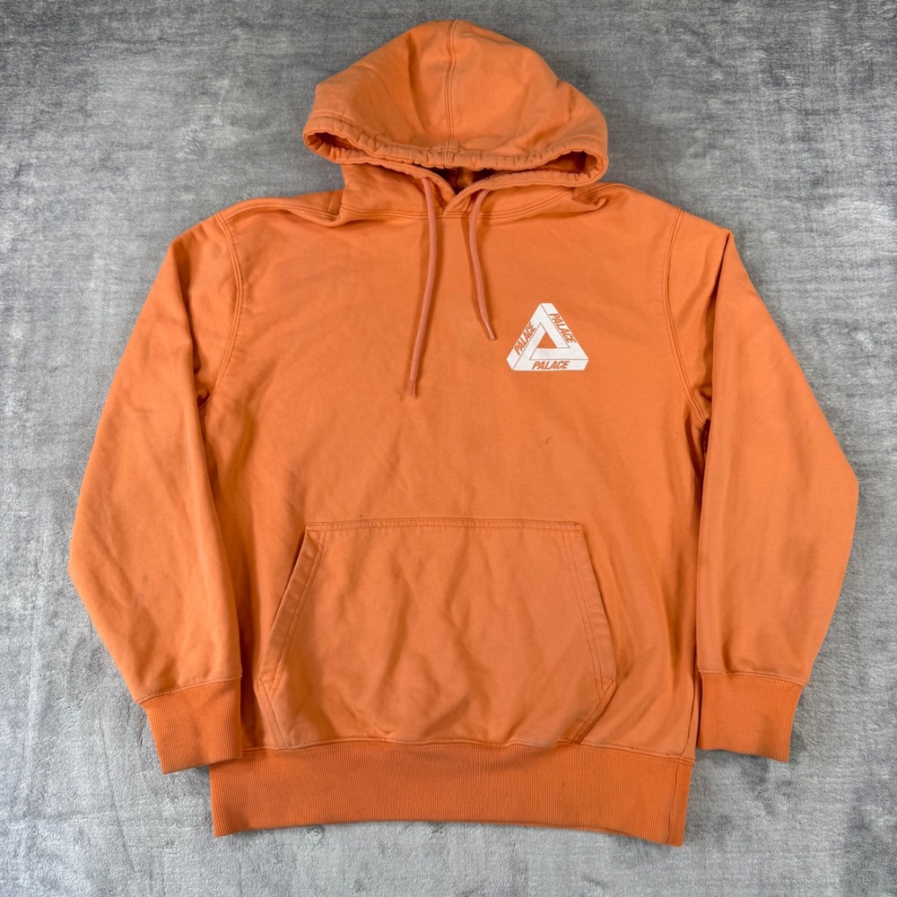 Palace Sweatshirt Men Small Orange TriFerg Hoodie Pullover Streetwear Skater